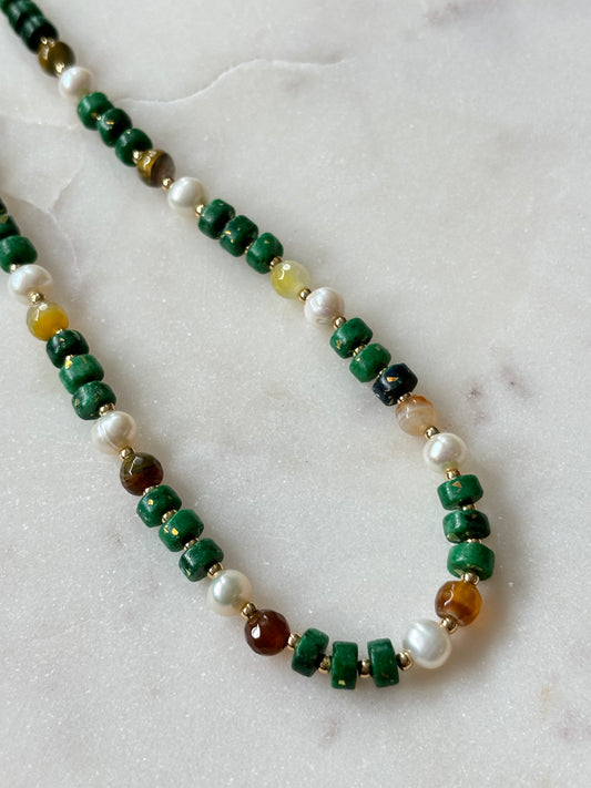 Gaviota Green Necklace